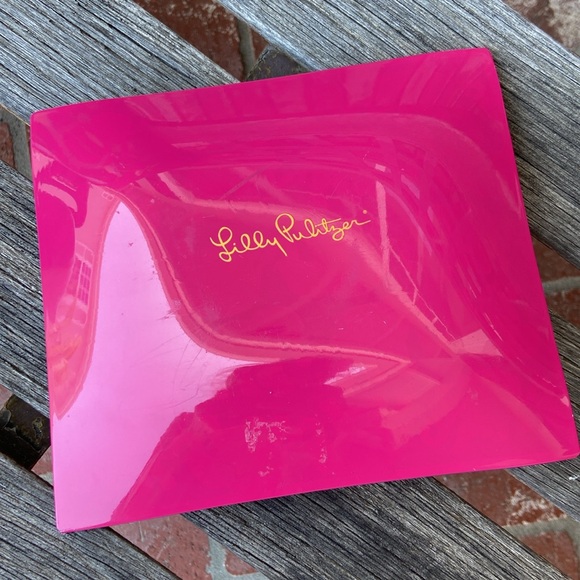 Lilly Pulitzer elephant glass tray - Picture 2 of 2